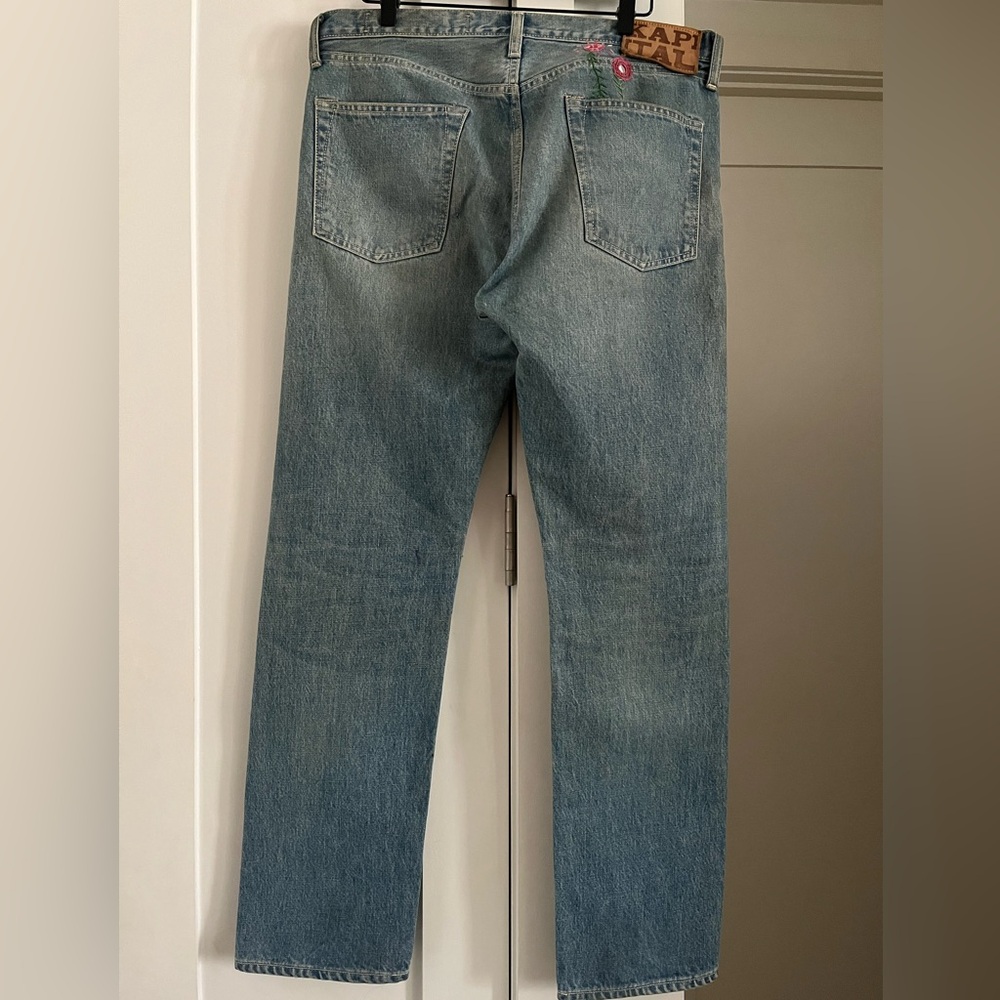 Kapital Monkey Cisco Straight-Leg Patchwork Jeans - image 5